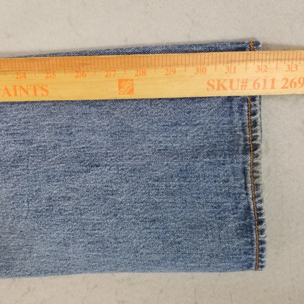 Levis Jeans Mens 36x32 Blue 501 Original Fit Straight Leg Button Fly 100% Cotton